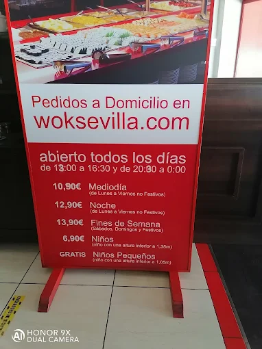WOK. CAMAS. C.Com. Vega Del Rey menu 3